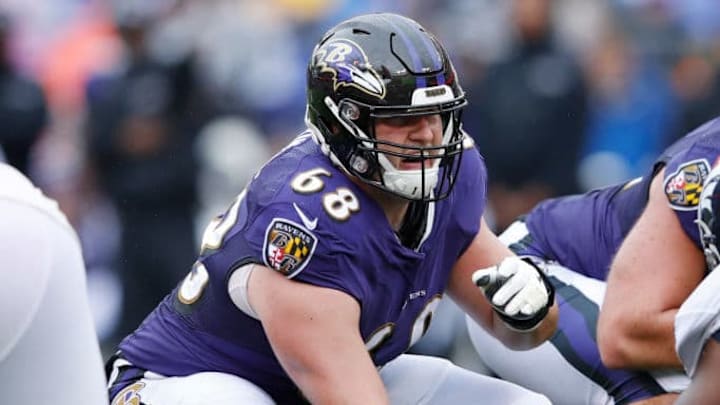 Baltimore Ravens center Matt Skura