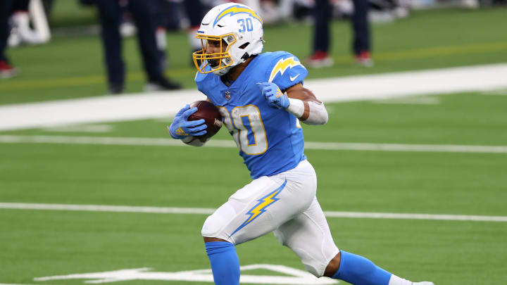 Austin Ekeler injury update boosts his Week 1 fantasy football outlook. Austin Ekeler injury update boosts his Week 1 fantasy football outlook.