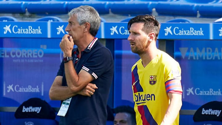 Setién y Messi han tenido problemas con la actual directiva