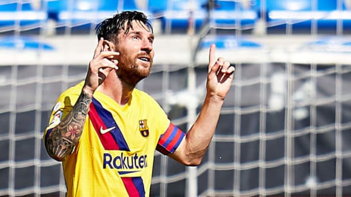Messi con el Barcelona
