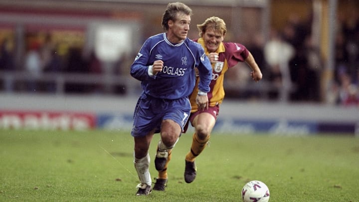 Didier Deschamps sous les couleurs de Chelsea lors de son passage en Angleterre en 1999-2000