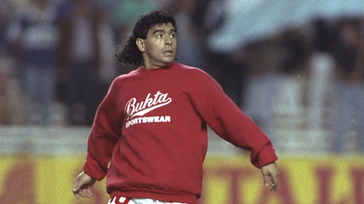 Diego Maradona jugó en Sevilla durante la temporada 1992/93.