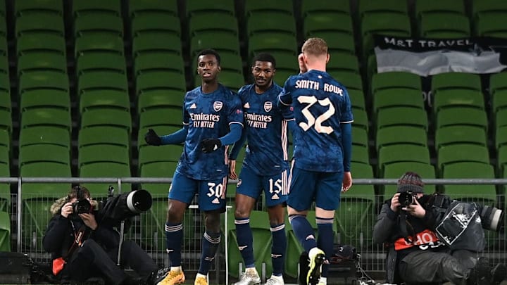 Eddie Nketiah, Ainsley Maitland-Niles, Emile Smith Rowe