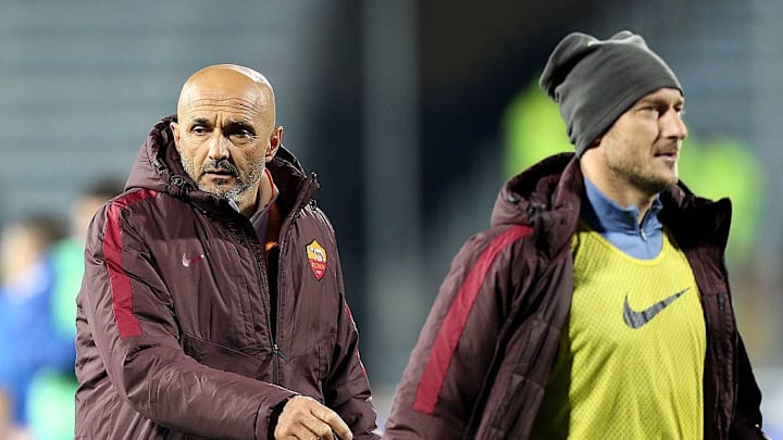 Luciano Spalletti e Francesco Totti