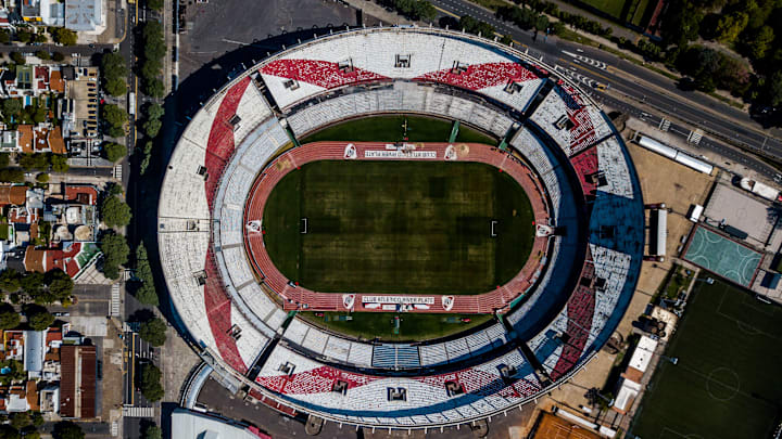 El Estadio Monumental, a la espera del reinicio del fútbol.