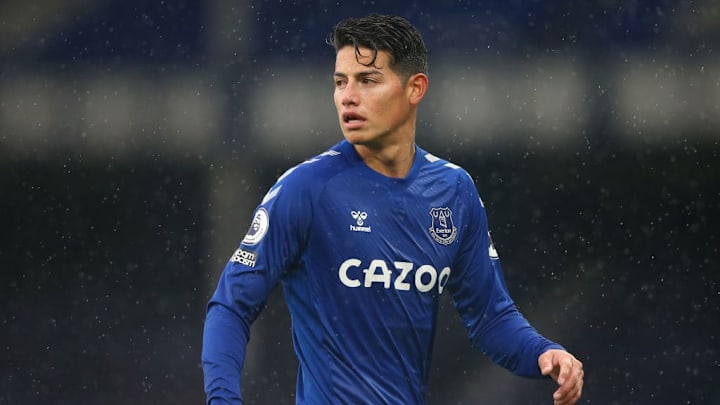 James Rodríguez llegó gratis al Everton