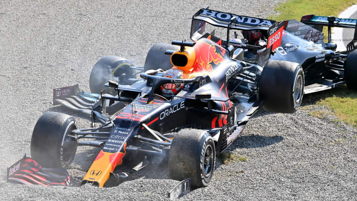 Max Verstappen tuvo una peligrosa colisión con Lewis Hamilton en el Gran Premio de Italia