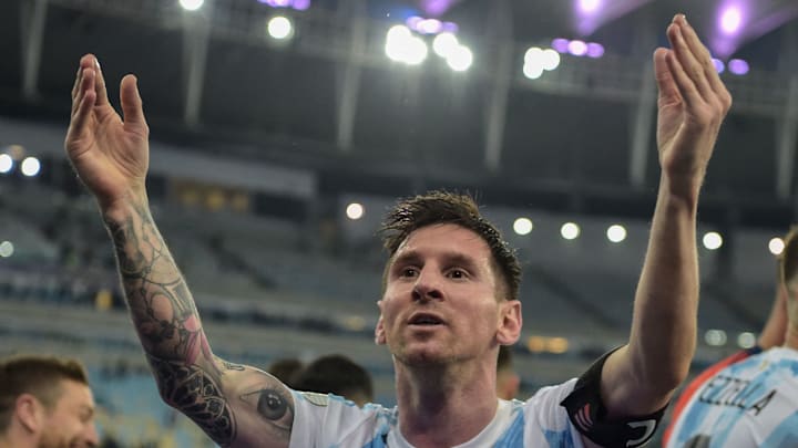 Lionel Messi won his first international trophy with Argentina, leading them to the 2021 Copa America title Lionel Messi won his first international trophy with Argentina, leading them to the 2021 Copa America title