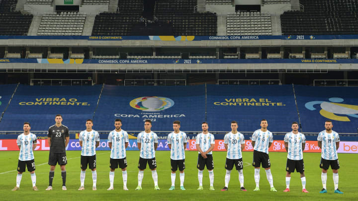 photo Maradona Copa America 2021 emotional tribute to diego maradona