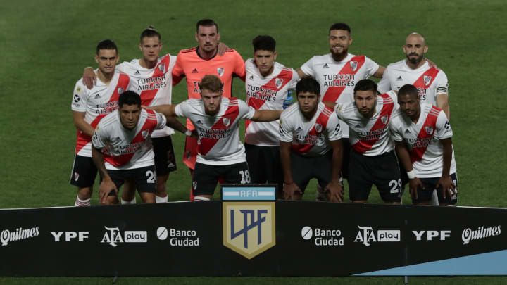 Los once de River en la Bombonera Los once de River en la Bombonera