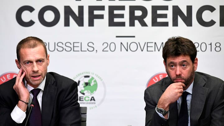 Aleksander Ceferin e Andrea Agnelli 