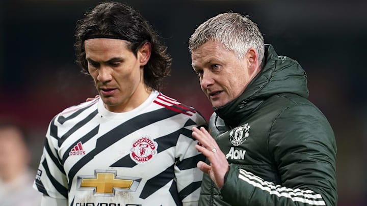 Edinson Cavani dan Ole Gunnar Solskjaer