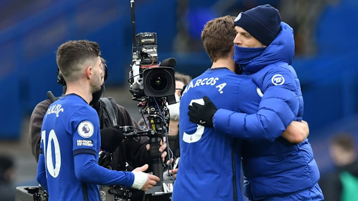 Marcos Alonso dengan Thomas Tuchel