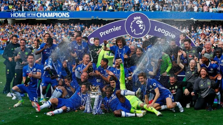 Chelsea's trophy celebrations