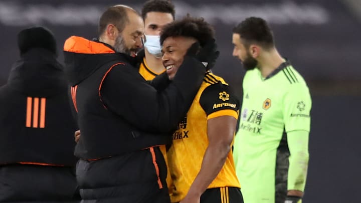 Nuno Espirito Santo (l.) und Adama Traore arbeiteten gemeinsam bei Wolverhampton. Nuno Espirito Santo (l.) und Adama Traore arbeiteten gemeinsam bei Wolverhampton.