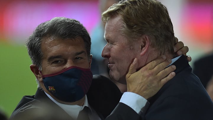 Joan Laporta a maintenu sa confiance à Ronald Koeman. Joan Laporta a maintenu sa confiance à Ronald Koeman.