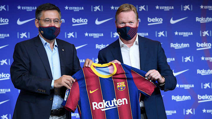 Josep Maria Bartomeu dan Ronald Koeman