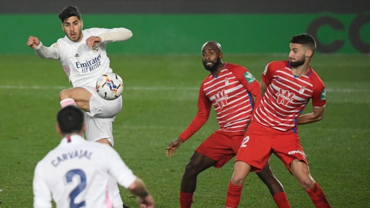Asensio saltó al césped por la lesión de Rodygo