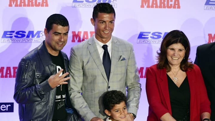 Cristiano Ronaldo junto a su herman