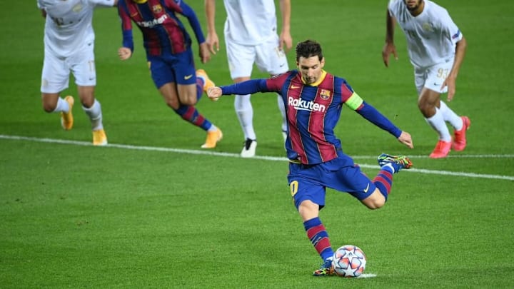 Messi anota ante Ferencvaros