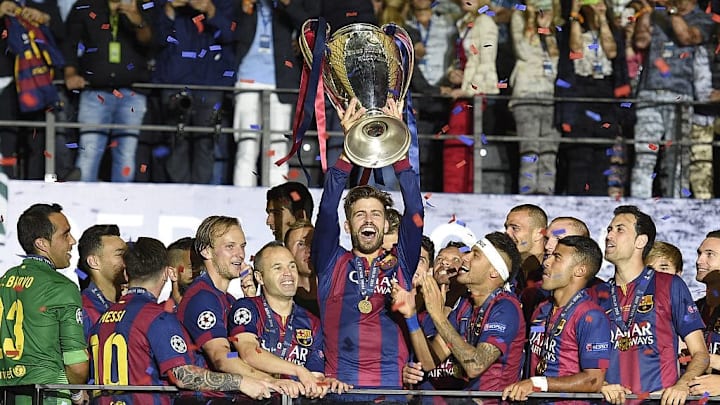 Gerard Piqué suma cuatro Champions entre Manchester y Barcelona