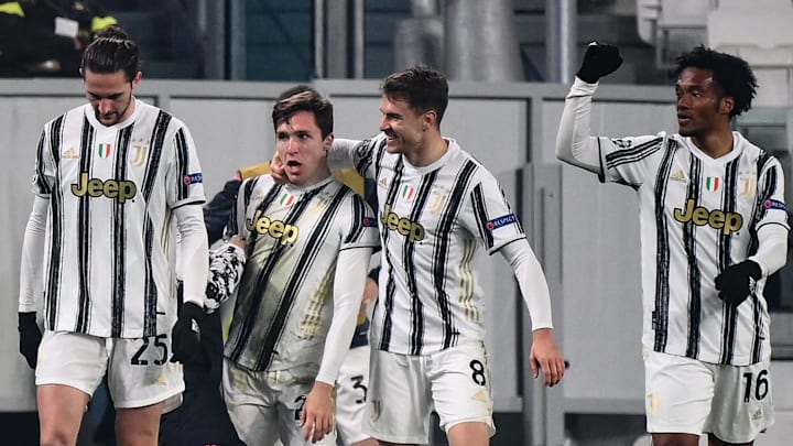 Adrien Rabiot, Federico Chiesa, Aaron Ramsey e Juan Cuadrado