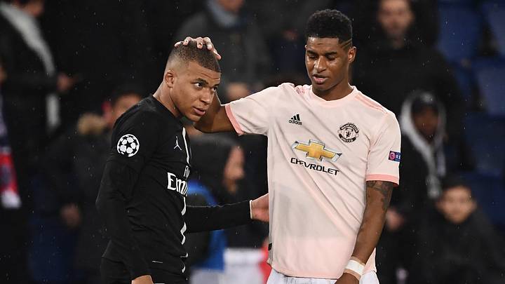 Kylian Mbappe dan Marcus Rashford