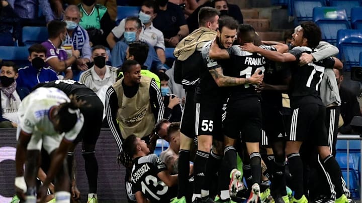 L'immense joie des joueurs du Sheriff Tiraspol.
