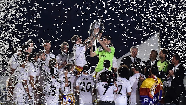 Iker Casillas y Sergio Ramos alzaron la Champions al cielo de Madrid en el Bernabéu