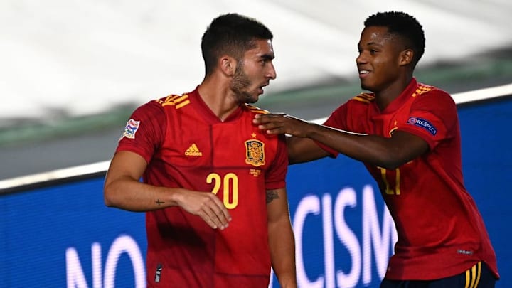 La delantera de la selección española 