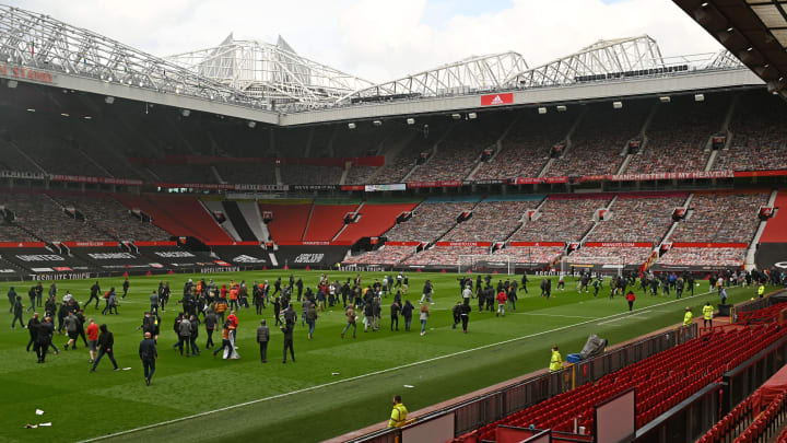 Around 200 Man Utd fans broke into Old Trafford during a larger protest, forcing the Liverpool game tp be postponed