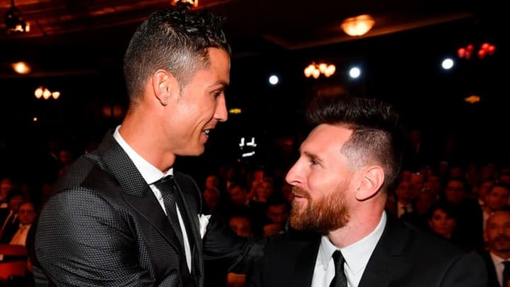 Messi et Cristiano Ronaldo lors de la cérémonie du Ballon d'Or
