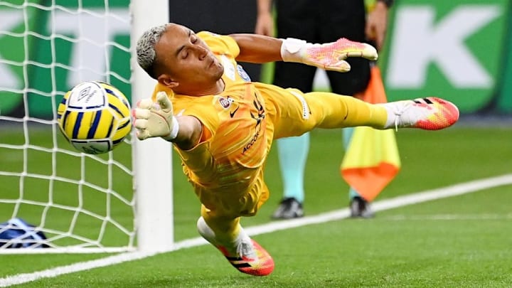Keylor Navas lors de la finale de la Coupe de la Ligue face à l'OL