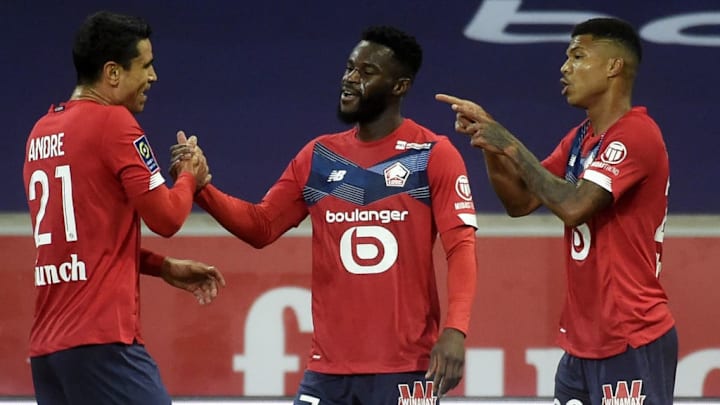 Bamba (au milieu) a de nouveau été décisif ce dimanche contre Lyon