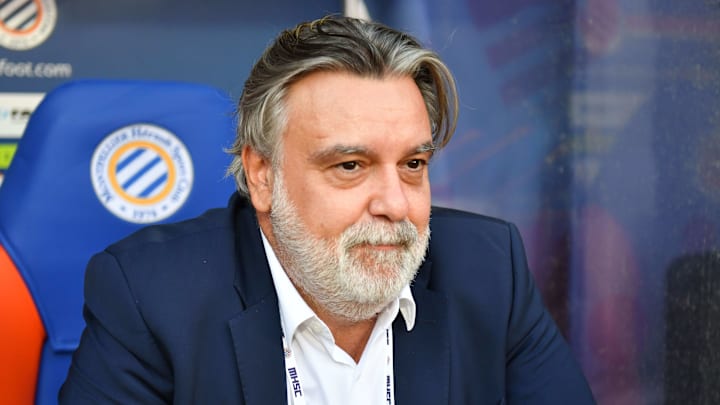 Laurent Nicollin, président de Montpellier, faisait partie des dirigeants du foot français participant à la réunion avec le Gouvernement Laurent Nicollin, président de Montpellier, faisait partie des dirigeants du foot français participant à la réunion avec le Gouvernement