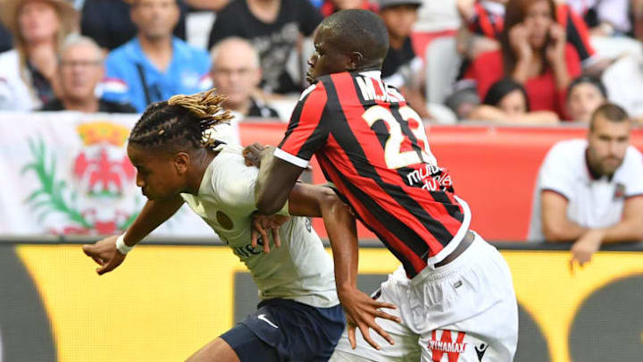 Bald in derselben Liga? RB Leipzigs Christopher Nkunku (links; damals noch im PSG-Dress) gegen Sarr