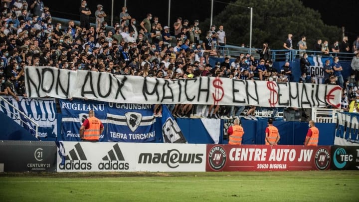 Die Fans von Bastia sind bessere Zeiten gewohnt