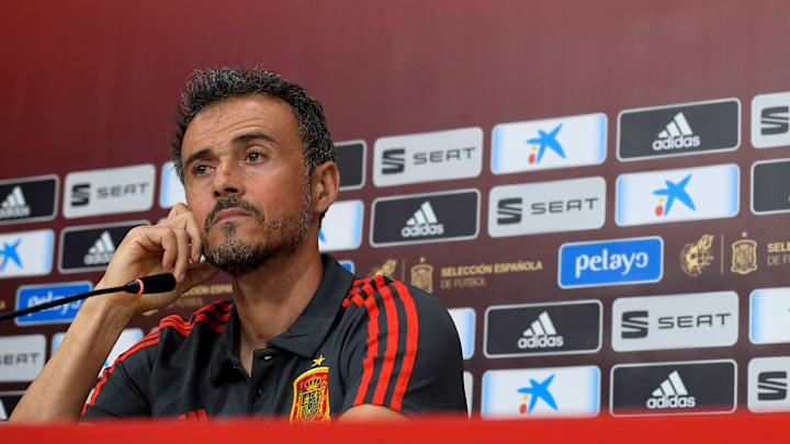 Luis Enrique en rueda de prensa Luis Enrique en rueda de prensa