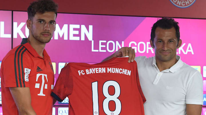 Goretzka con Salihamidžić en su presentación