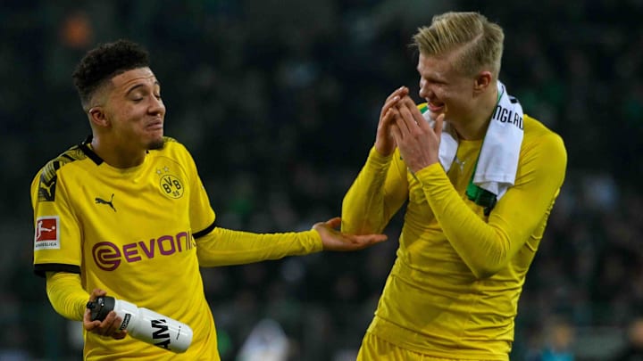 Jadon Sancho dan Erling Haaland Jadon Sancho dan Erling Haaland