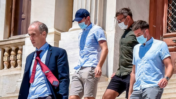 Harry Maguire saat ditangkap di Yunani