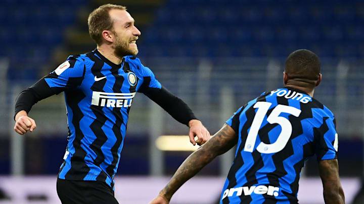 L'esultanza di Eriksen