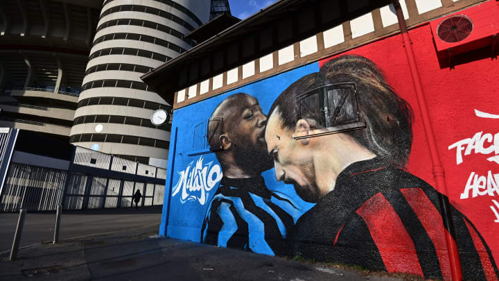 Street Art Lukaku vs Ibrahimovic