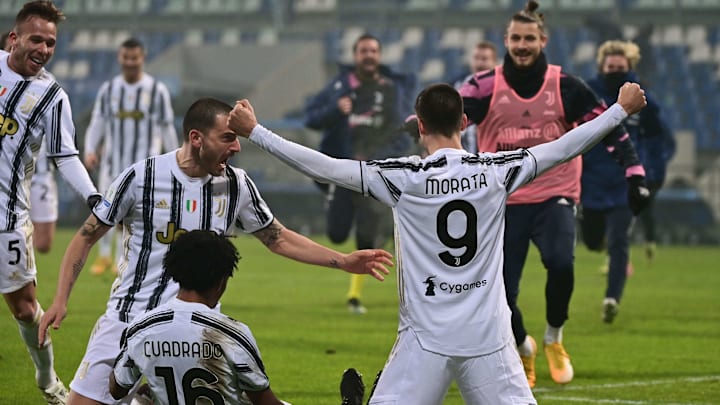 La Juventus festeggia il 2-0 di Supercoppa La Juventus festeggia il 2-0 di Supercoppa
