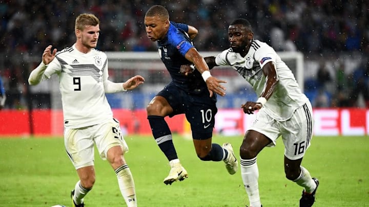 Timo Werner dan Antonio Rudiger bersama di Timnas Jerman