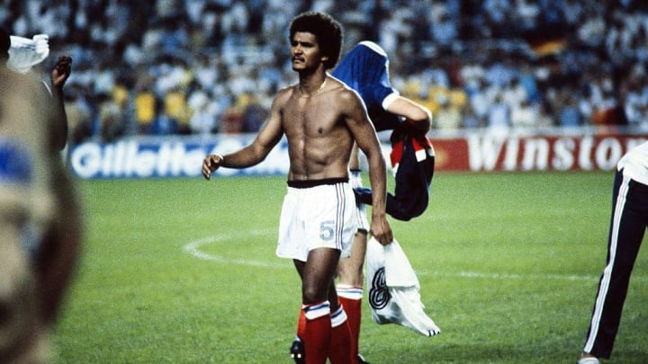 Gerard Janvion avec l'Equipe de France en 1982