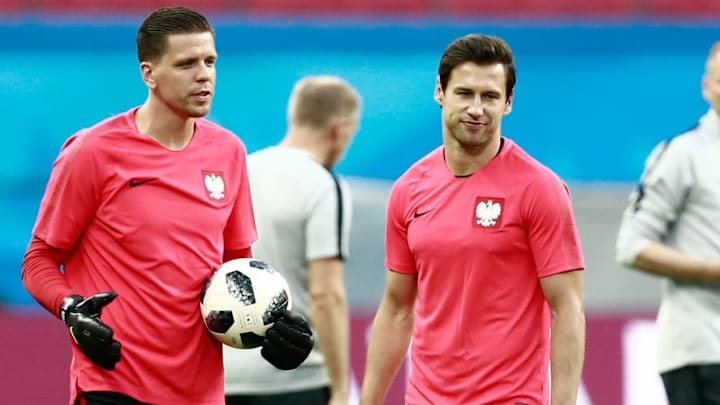 Szczesny con l'amico Krychowiak