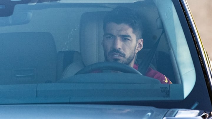 FC Barcelona Players Arrive For Training