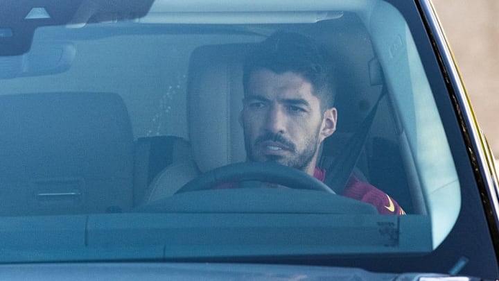 FC Barcelona Players Arrive For Training