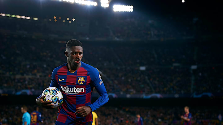 Ousmane Dembélé deve reforçar o Barcelona na Champions League 2019/20. Ousmane Dembélé deve reforçar o Barcelona na Champions League 2019/20.